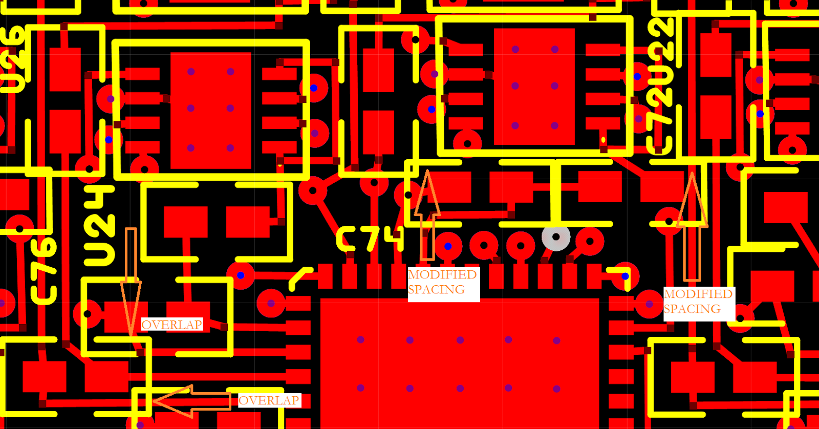 可能被全自動系統(機器裝配)拒絕的違反設計規則的實例 可能被全自動系統(機器裝配)拒絕的違反設計規則的實例